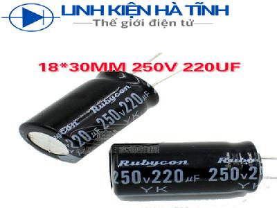 TỤ HÓA 220UF 250V TỤ HÓA 220UF 250V